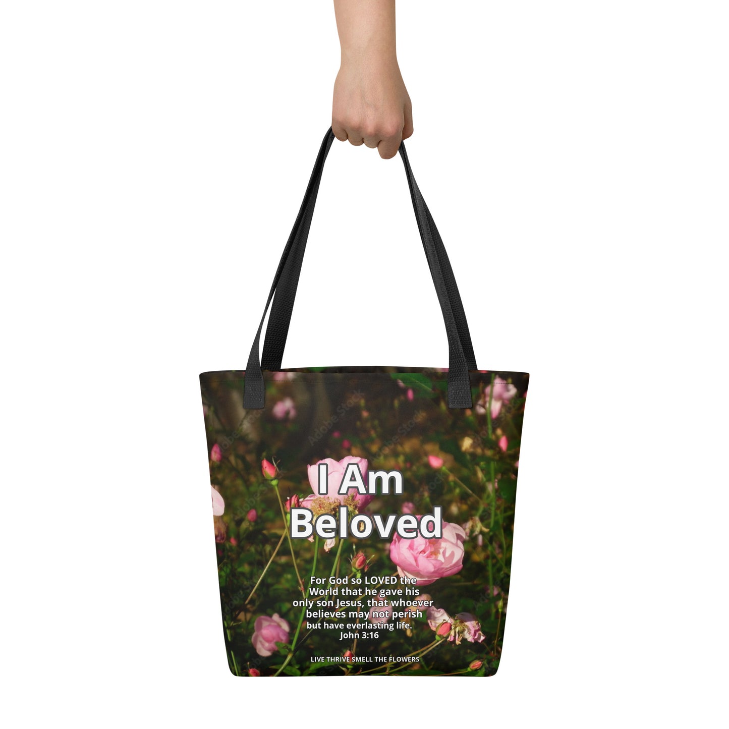I AM BELOVED Tote bag