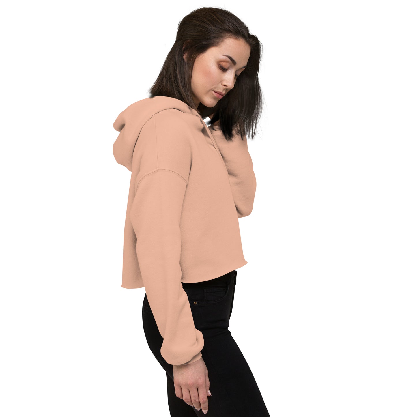 B. SMELL THE FLOWERS Crop Hoodie